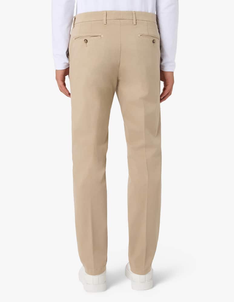 Paoloni Pantaloni chino in gabardina di cotone tinto capo - immagine 3 Paoloni Pantaloni chino in gabardina di cotone tinto capo - immagine 3