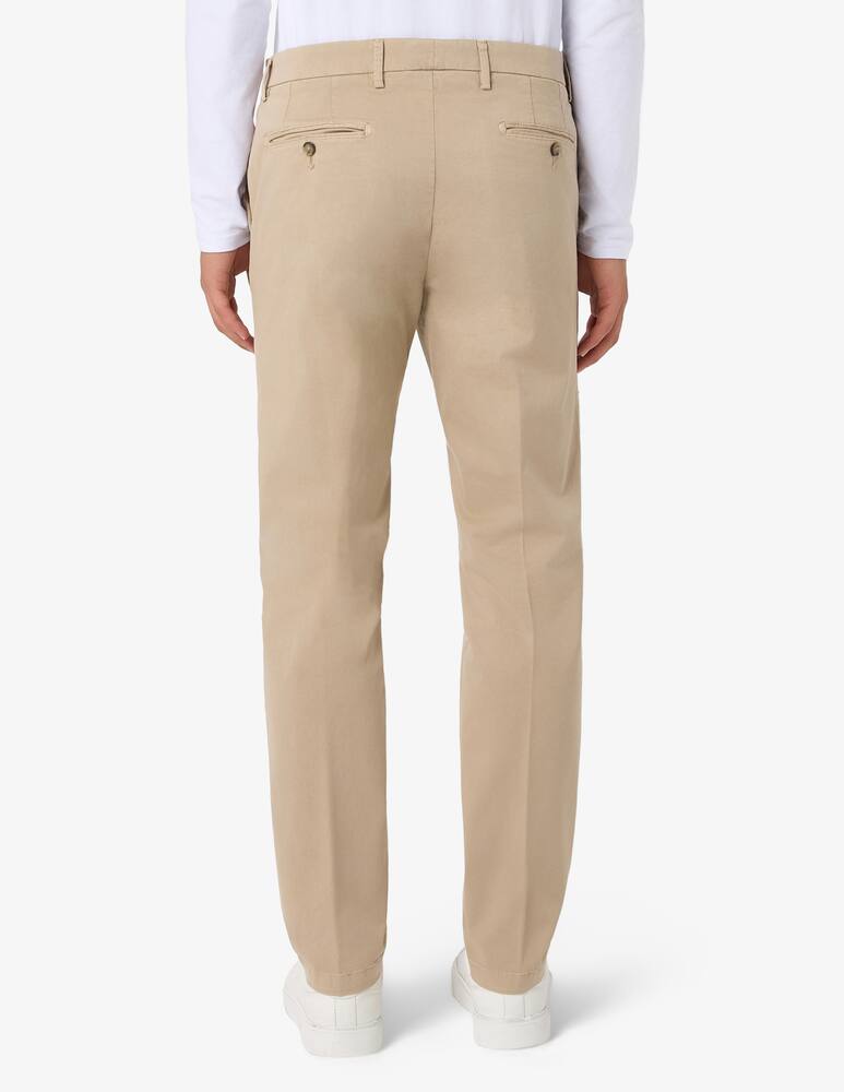 rinascente Paoloni Pantaloni chino in gabardina di cotone tinto capo