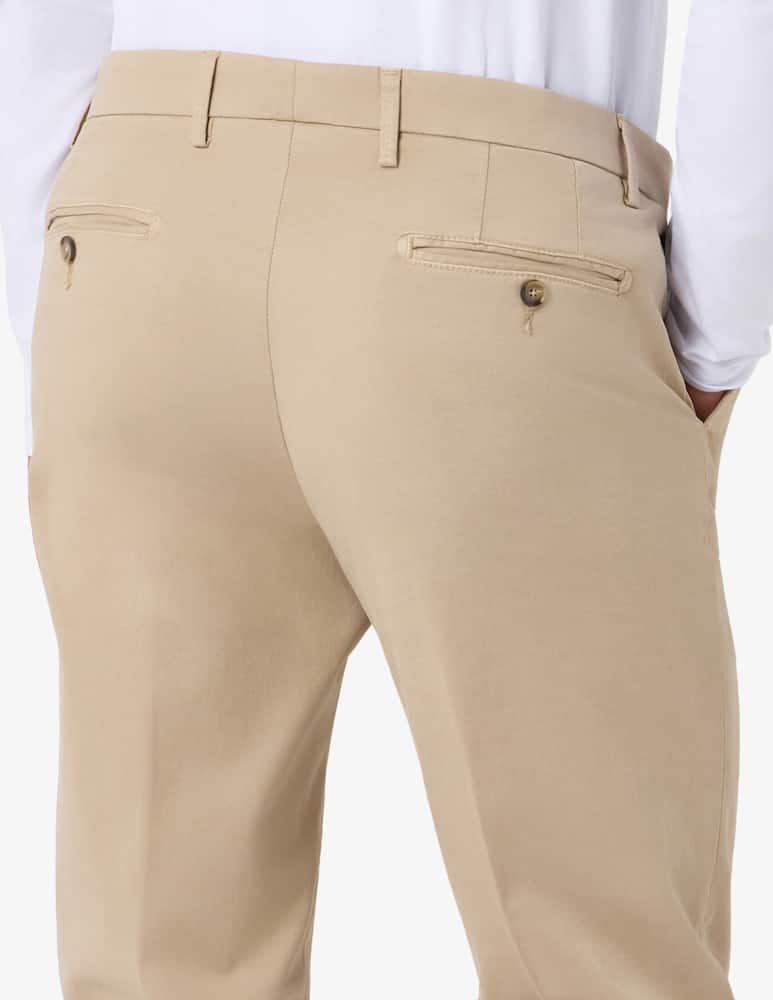 Paoloni Pantaloni chino in gabardina di cotone tinto capo - immagine 4 Paoloni Pantaloni chino in gabardina di cotone tinto capo - immagine 4