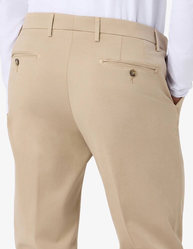 rinascente Paoloni Pantaloni chino in gabardina di cotone tinto capo
