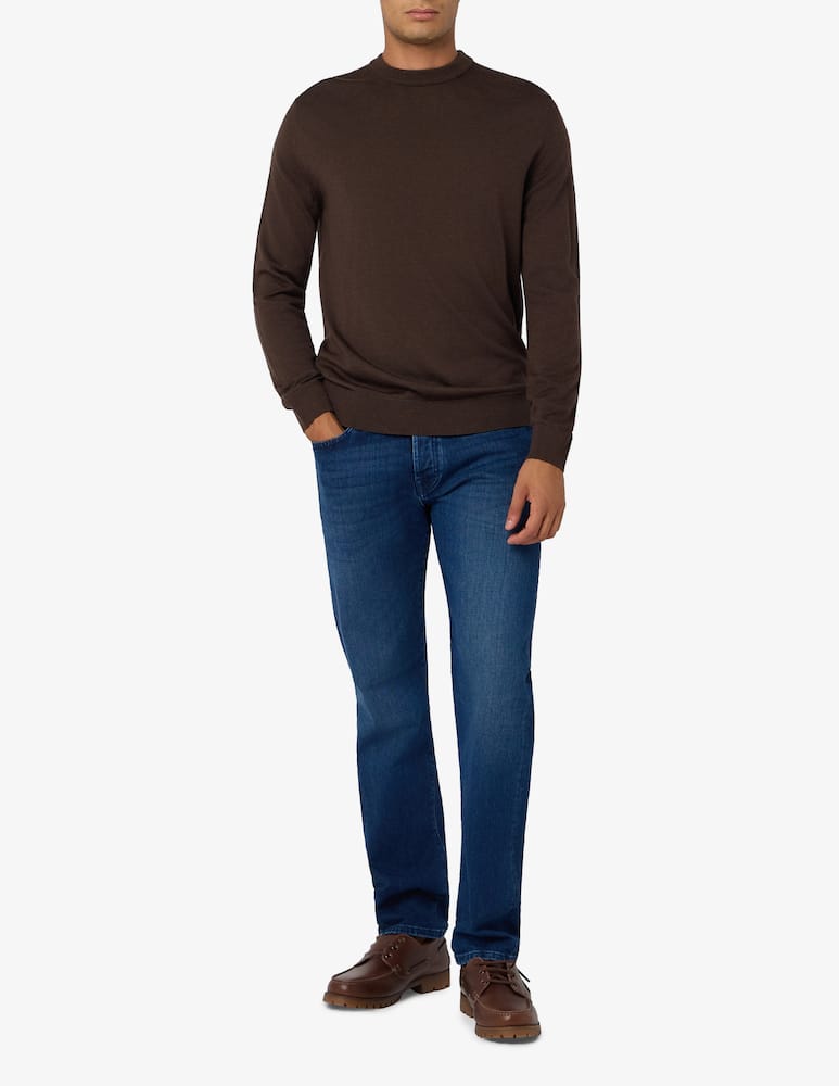 Paoloni Maglia in lana merino délavé - immagine 2 Paoloni Maglia in lana merino délavé - immagine 2