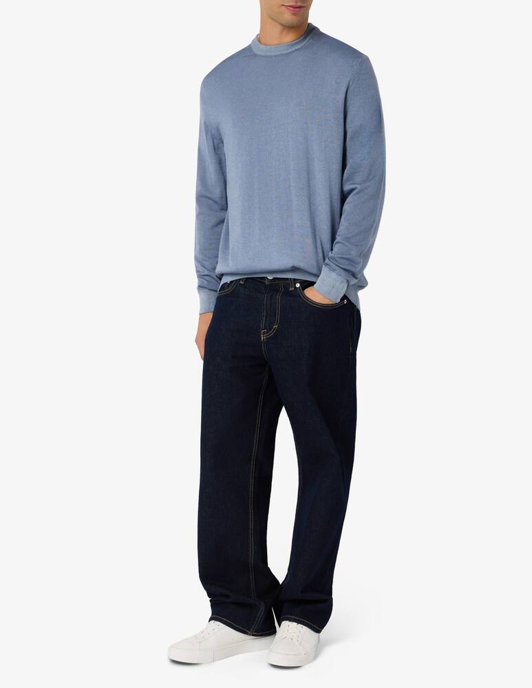 rinascente Paoloni Maglia in lana merino délavé