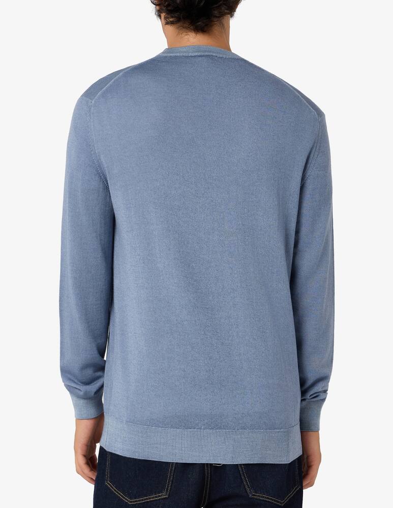 rinascente Paoloni Maglia in lana merino délavé