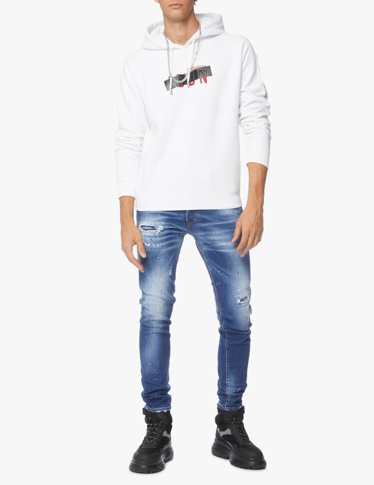 rinascente Dsquared2 Icon tape hoodie