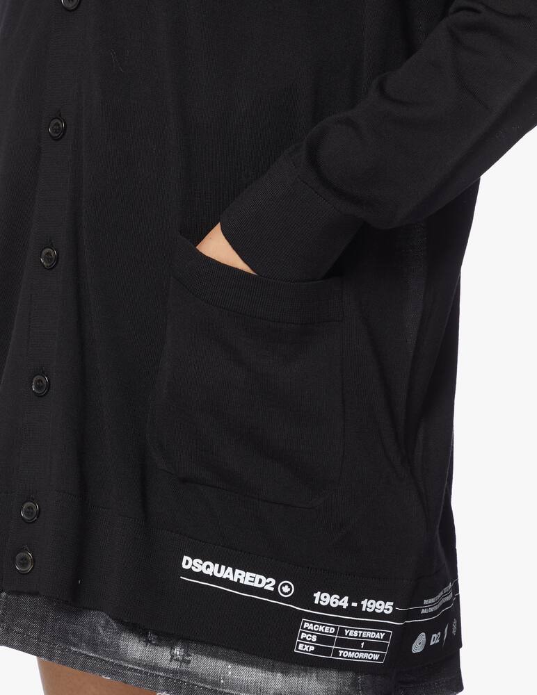 rinascente Dsquared2 MaCardigan con colla a v in lana