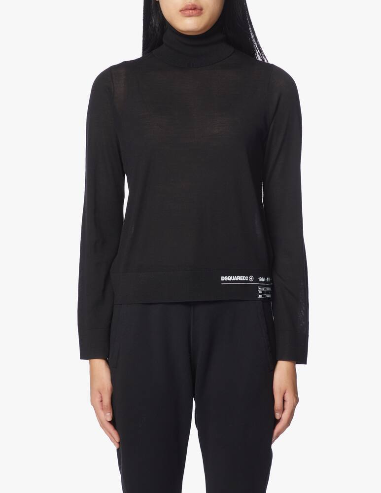 Dsquared2 Maglione a collo alto in lana - immagine 1 Dsquared2 Maglione a collo alto in lana - immagine 1