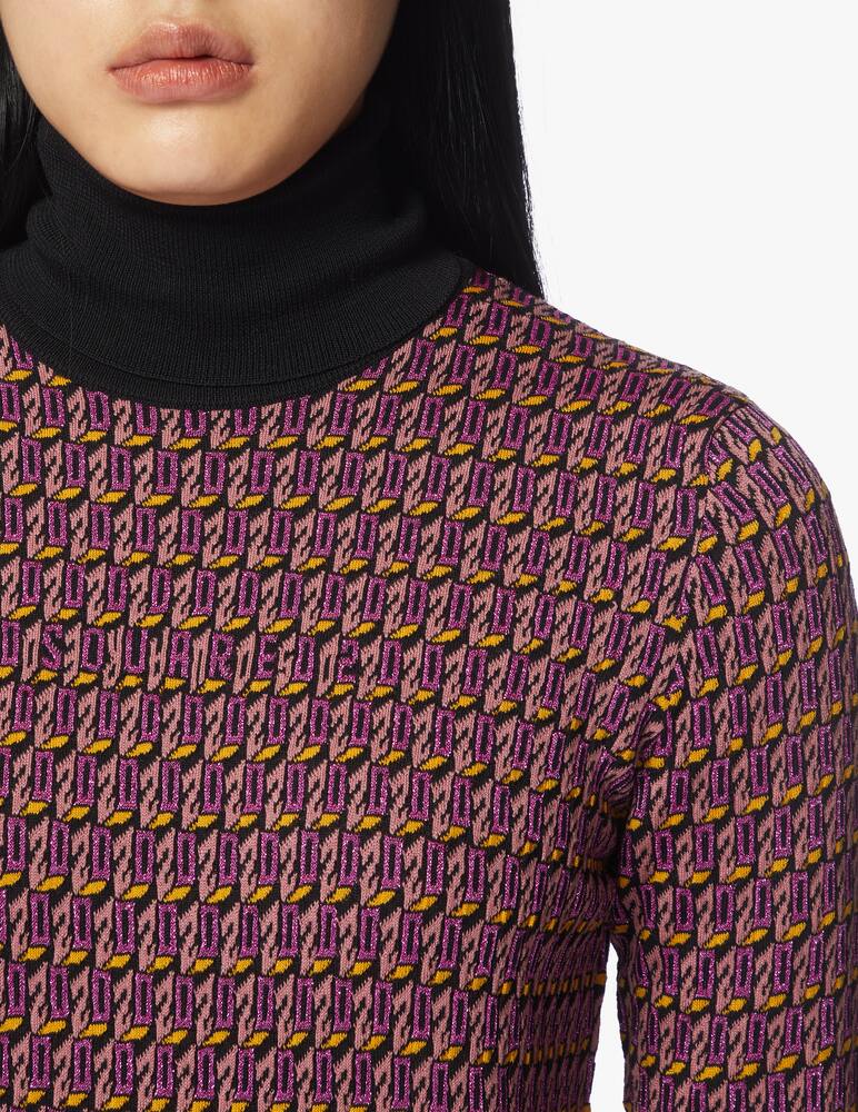 rinascente Dsquared2 Wool blend long sleeve mini dress