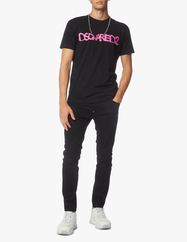 rinascente Dsquared2 Maglietta girocollo d2 fluo