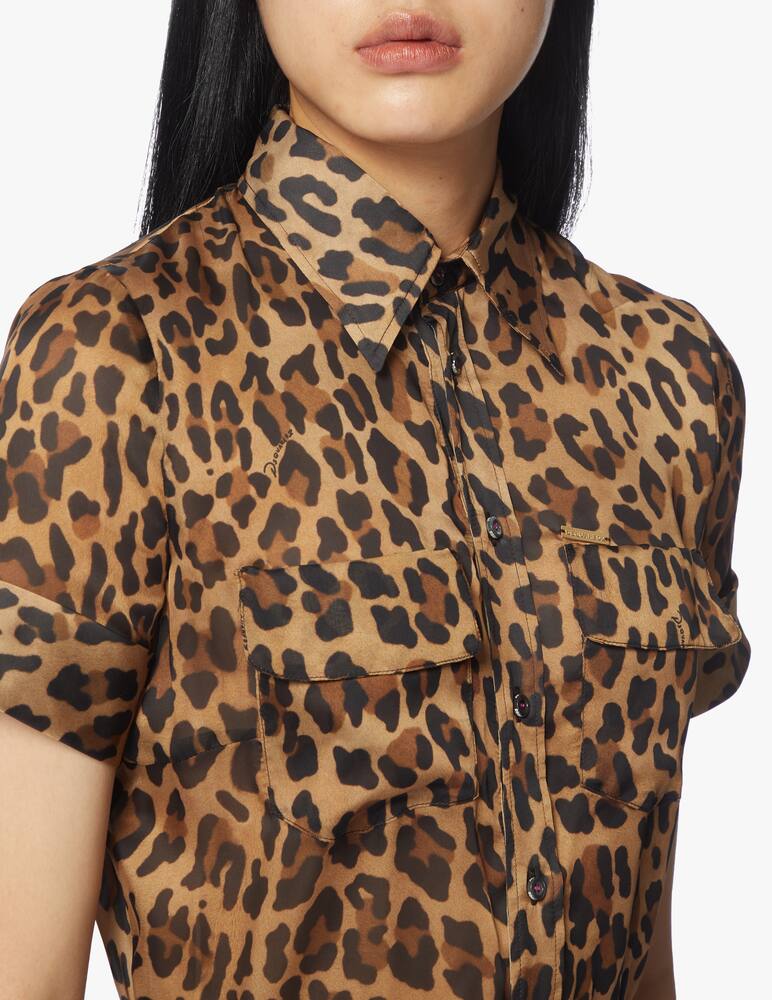rinascente Dsquared2 Vestito mini stampa animalier
