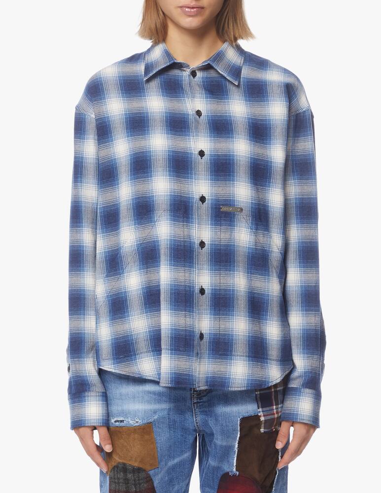 rinascente Dsquared2 Check print cotton shirt