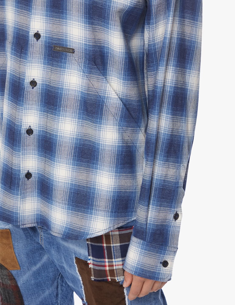 rinascente Dsquared2 Check print cotton shirt