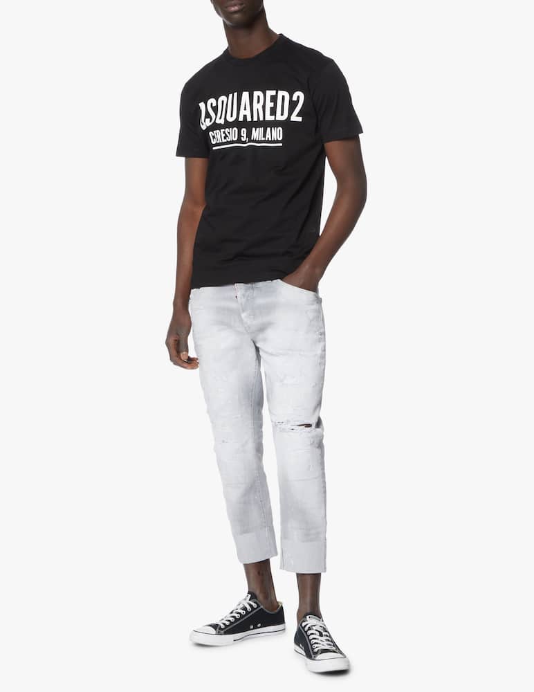 Dsquared2 Maglietta girocollo ceresio 9 - nero - immagine 2 Dsquared2 Maglietta girocollo ceresio 9 - nero - immagine 2