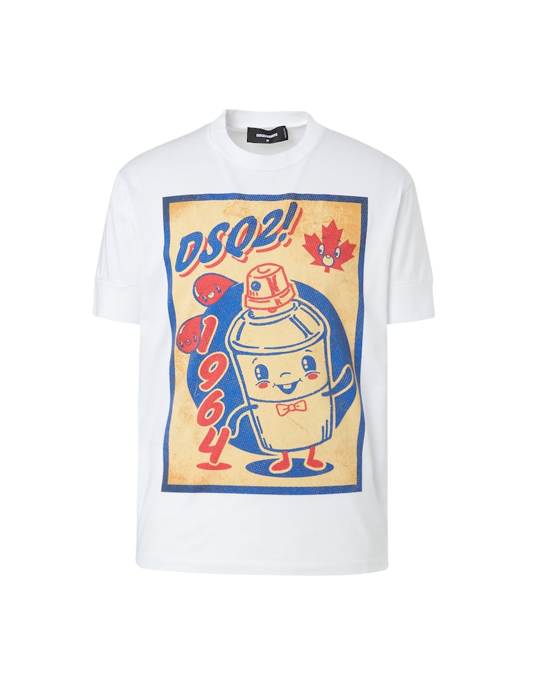 Dsquared2 Maglietta ibra 1964 dsq2 - bianco - immagine 5 Dsquared2 Maglietta ibra 1964 dsq2 - bianco - immagine 5