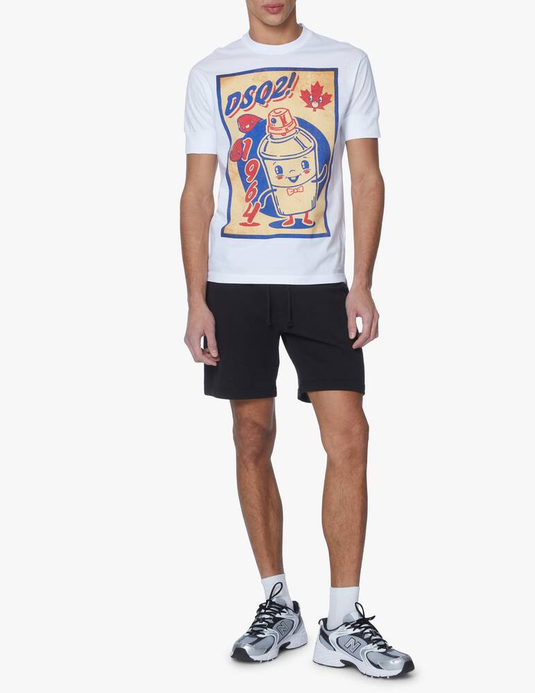 Dsquared2 Maglietta ibra 1964 dsq2 - bianco - immagine 2 Dsquared2 Maglietta ibra 1964 dsq2 - bianco - immagine 2