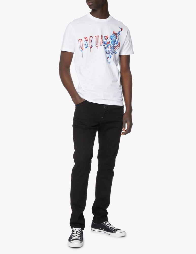 rinascente Dsquared2 Doodle logo c t-shirt - white