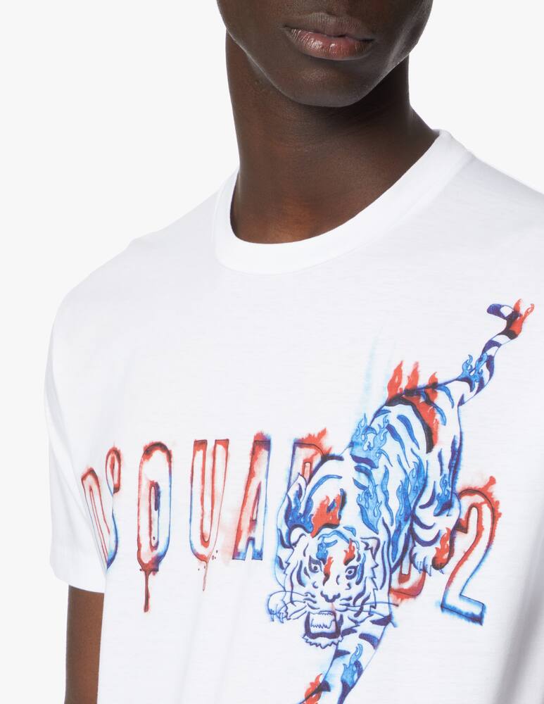 rinascente Dsquared2 Doodle logo c t-shirt - white