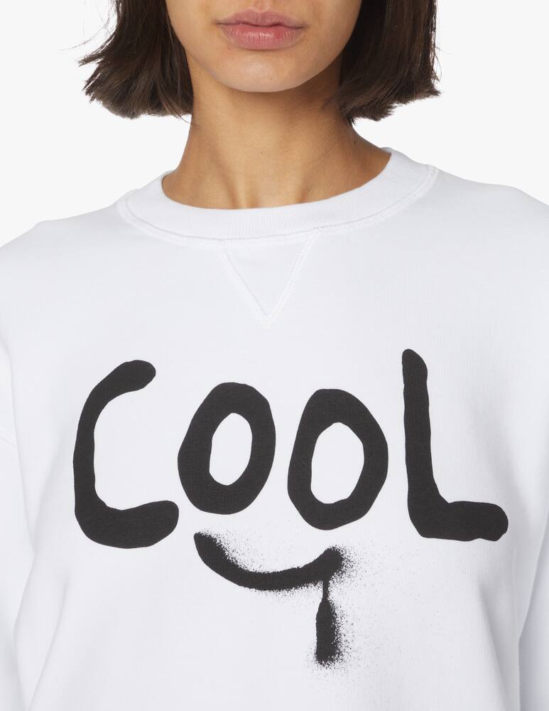 rinascente Dsquared2 Felpa girocollo in cotone Cool - bianco