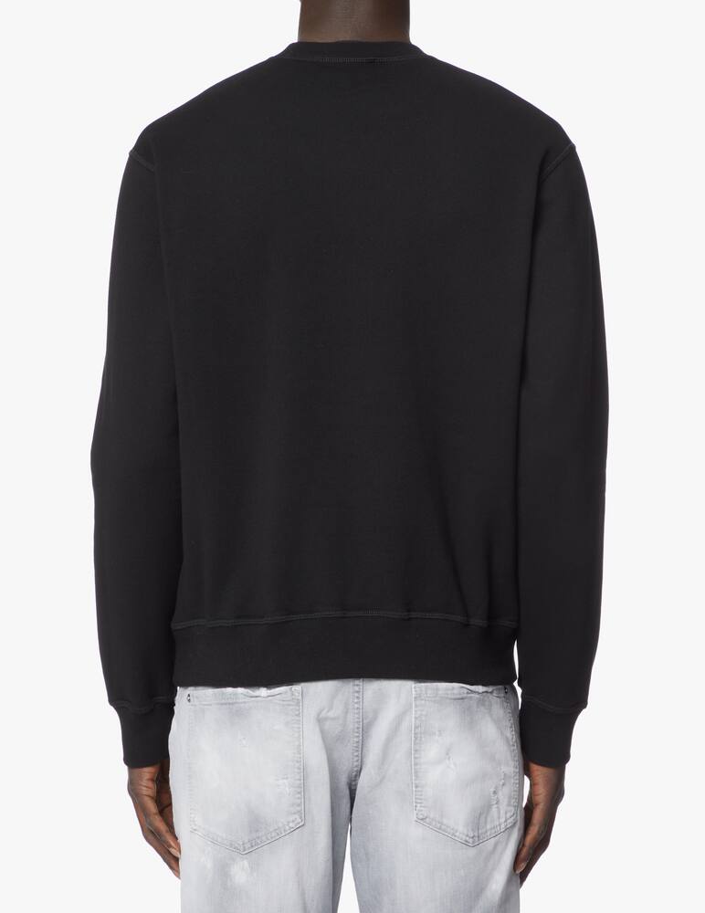 rinascente Dsquared2 Roundneck logo spray cool sweat - black