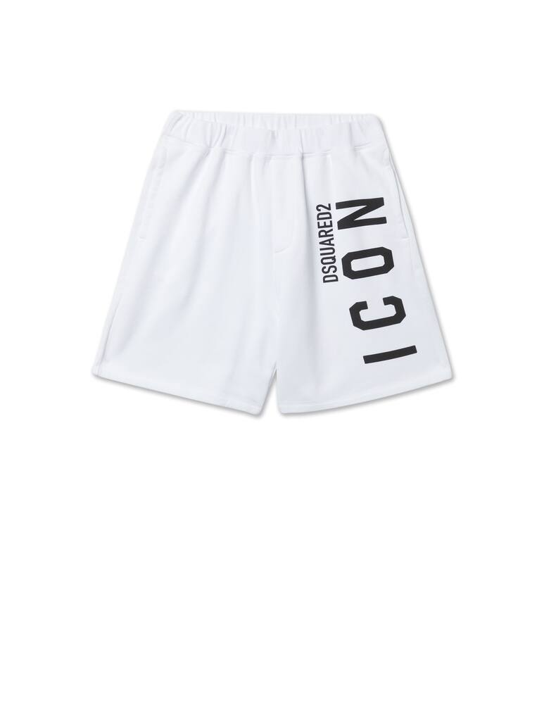 rinascente Dsquared2 Bermuda icon relax logo verticale - bianco