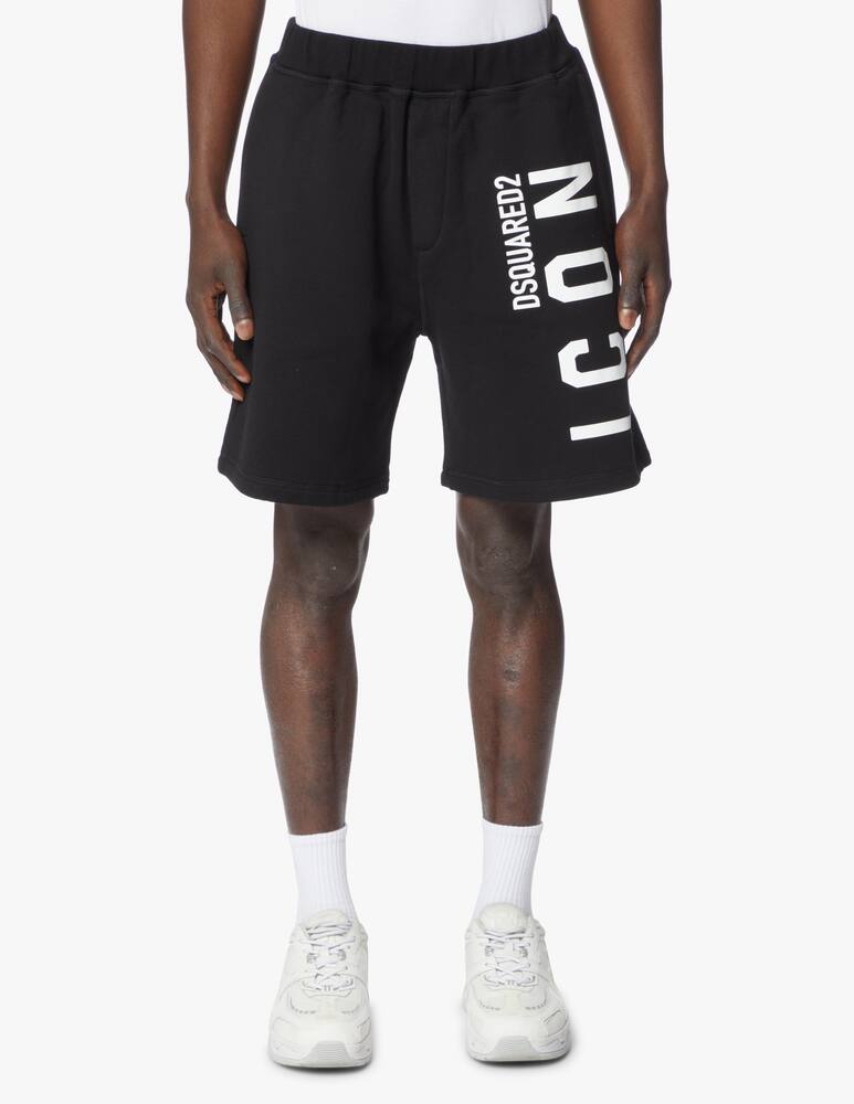 rinascente Dsquared2 Bermuda icon relax logo verticale - nero