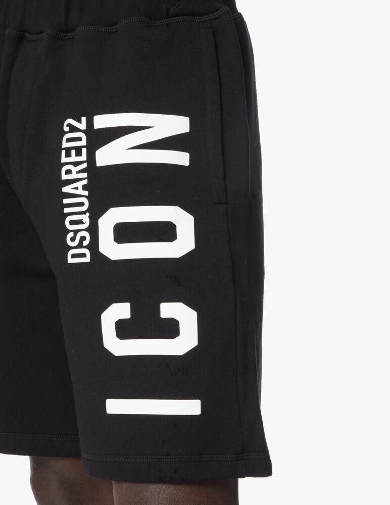 rinascente Dsquared2 Bermuda icon relax logo verticale - nero
