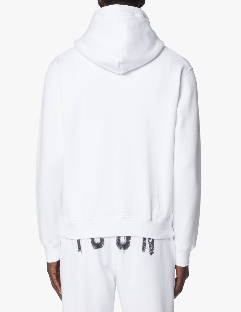 rinascente Dsquared2 Felpa con cappuccio icon spray - bianco
