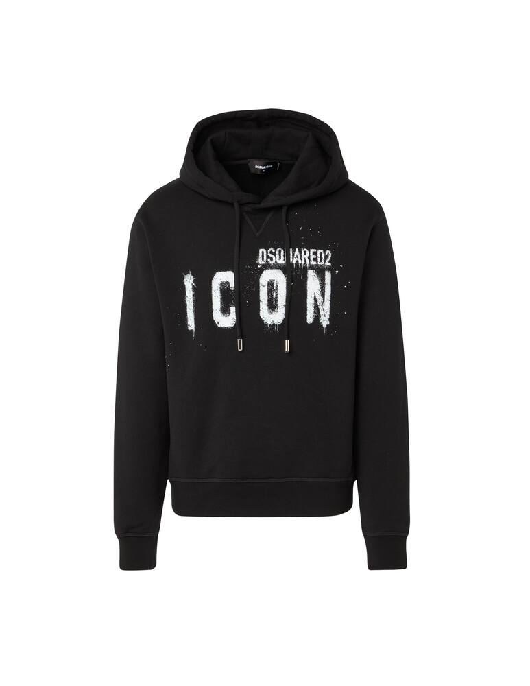 rinascente Dsquared2 Felpa con cappuccio icon spray - nero
