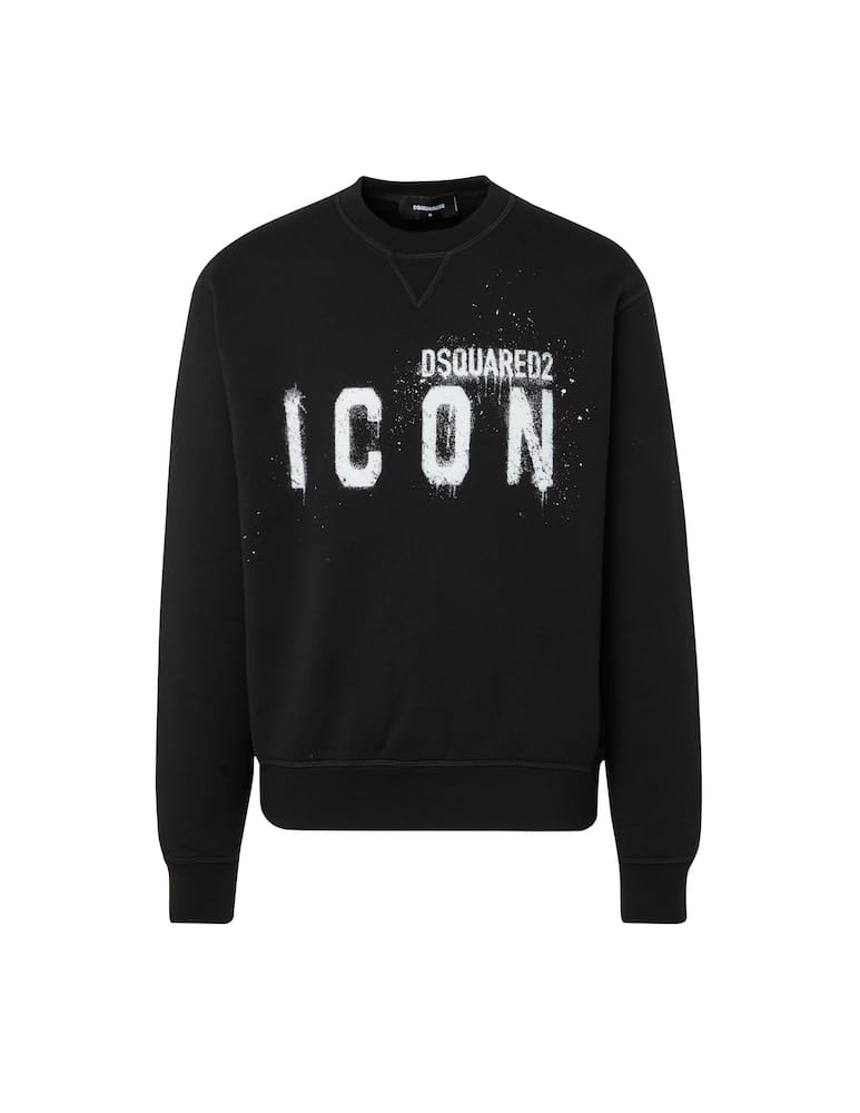 rinascente Dsquared2 Felpa girocollo icon spray - nero