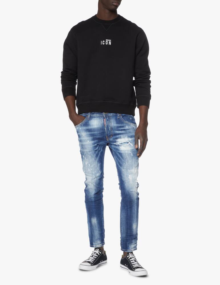 rinascente Dsquared2 Felpa girocollo icon logo piccolo - nero