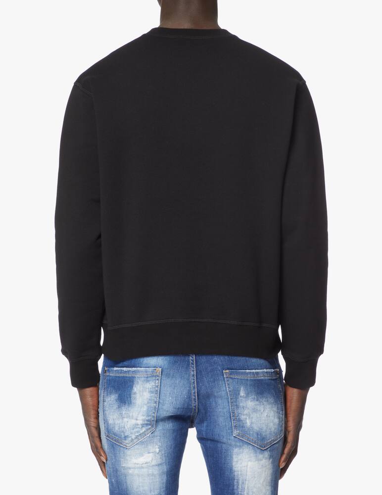 rinascente Dsquared2 Felpa girocollo icon logo piccolo - nero