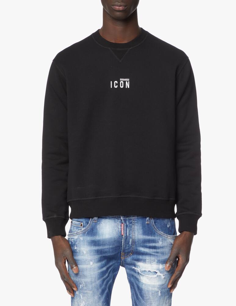 rinascente Dsquared2 Felpa girocollo icon logo piccolo - nero