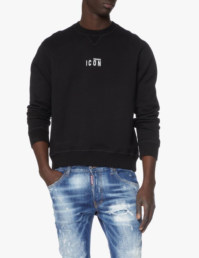 rinascente Dsquared2 Felpa girocollo icon logo piccolo - nero