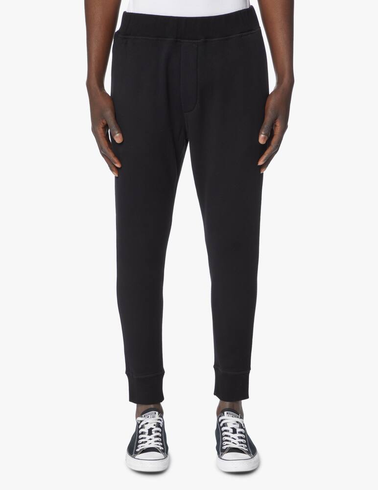 Dsquared2 Pantaloni jogger icon spray logo retro - nero - immagine 2 Dsquared2 Pantaloni jogger icon spray logo retro - nero - immagine 2