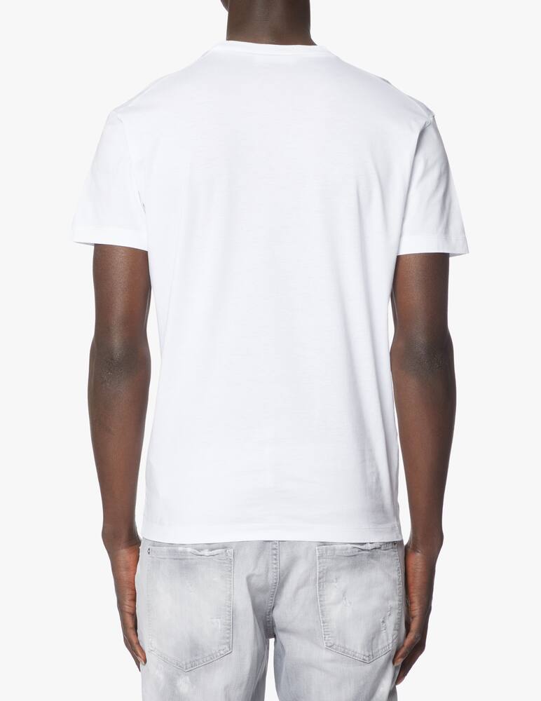 rinascente Dsquared2 Maglietta logo grande icon spray - bianco