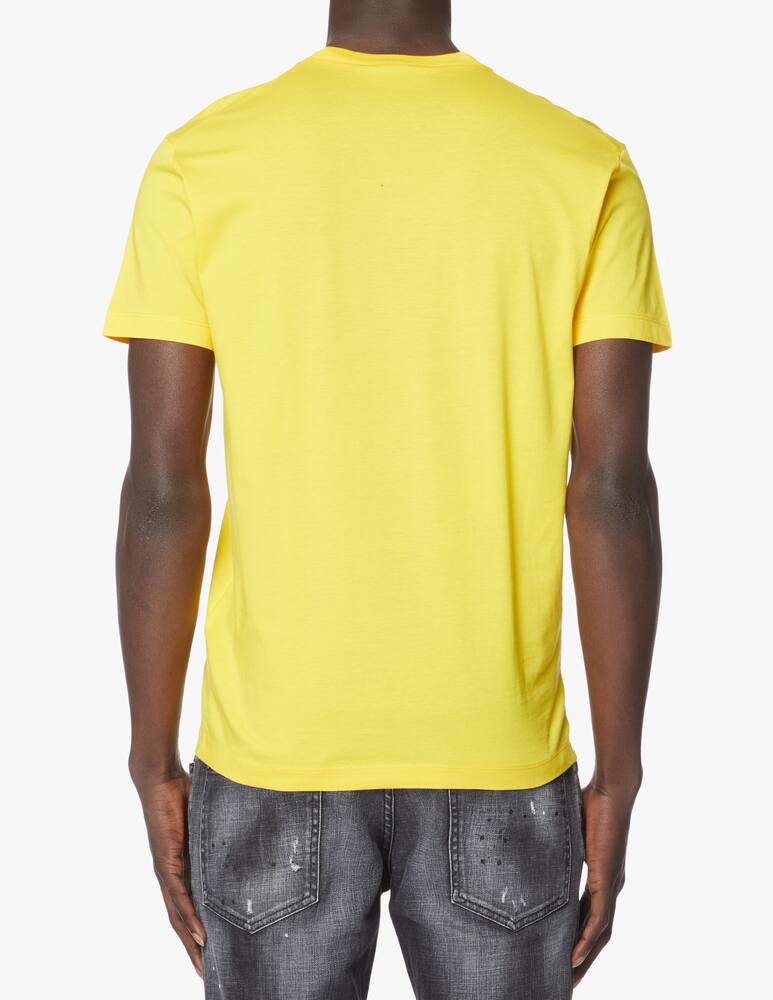 rinascente Dsquared2 Maglietta logo grande icon spray - giallo