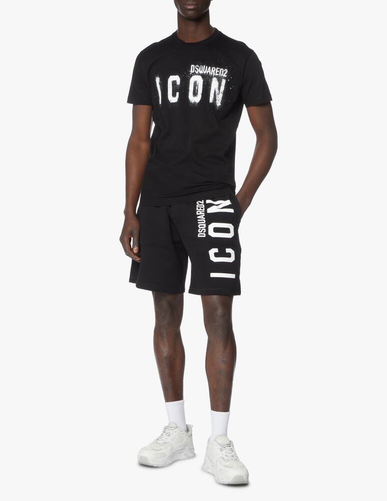 rinascente Dsquared2 Icon spray t-shirt big logo - black