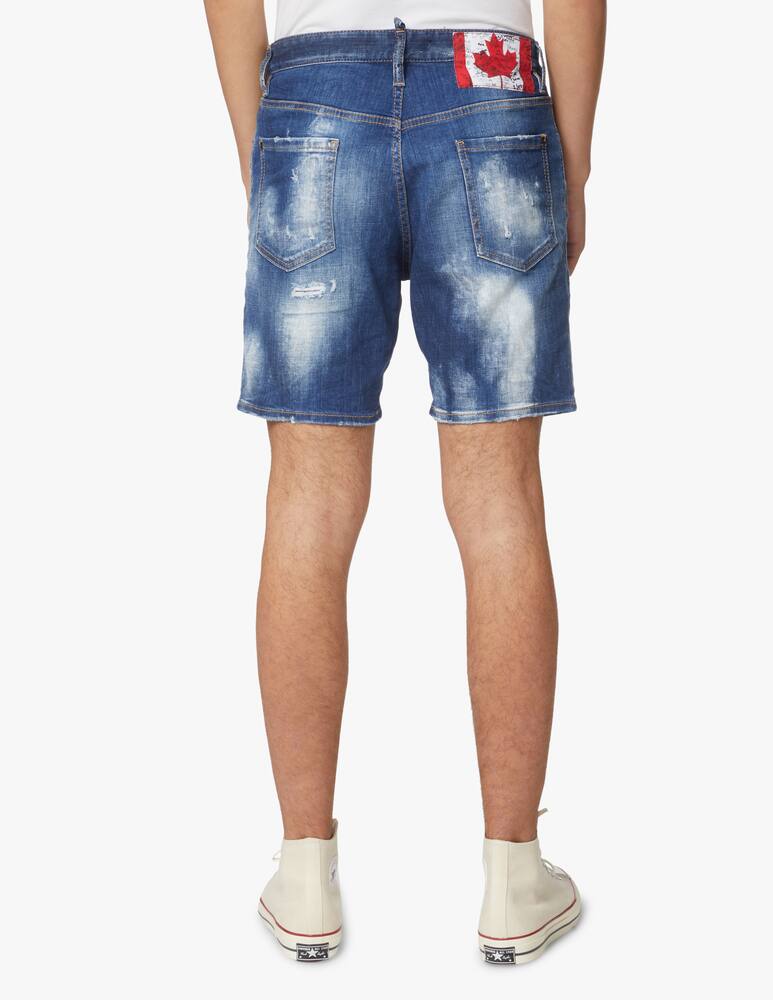 rinascente Dsquared2 Doodble marin shorts denim flag - blue