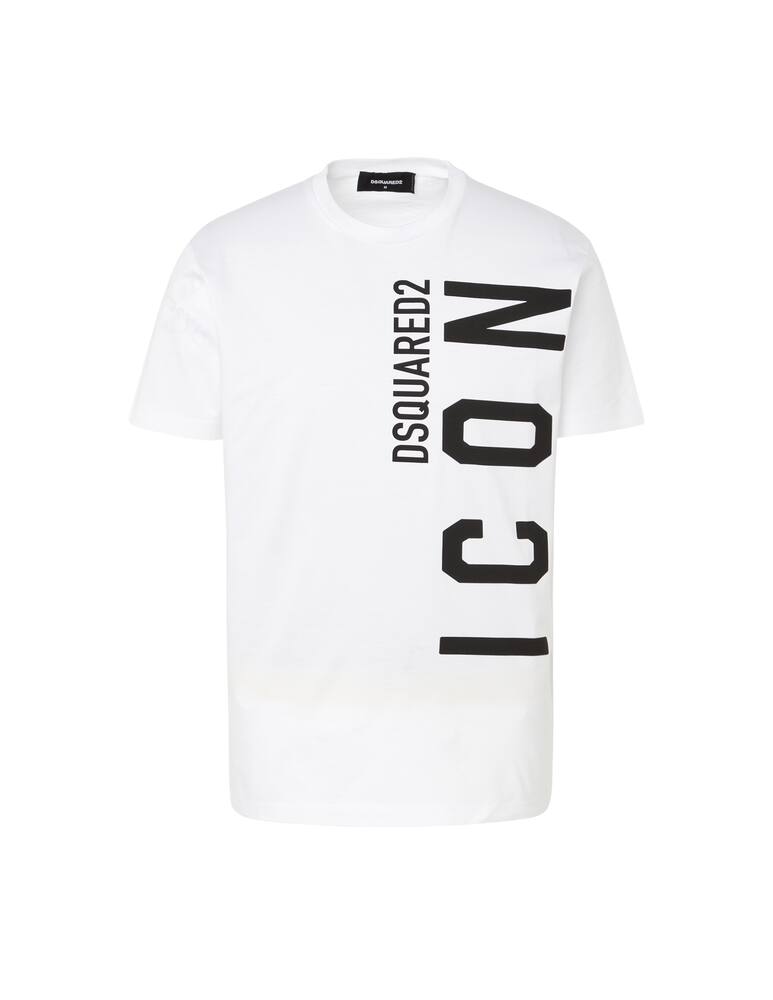 rinascente Dsquared2 Maglietta icon cool logo verticale - bianco