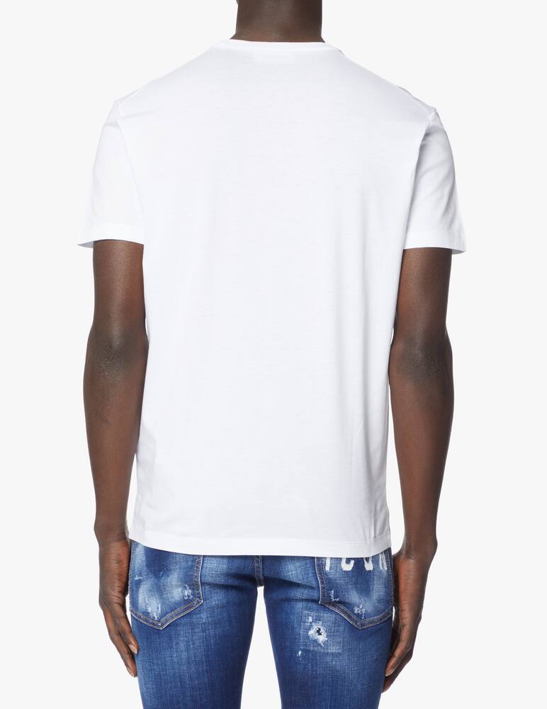 rinascente Dsquared2 Maglietta icon cool logo verticale - bianco