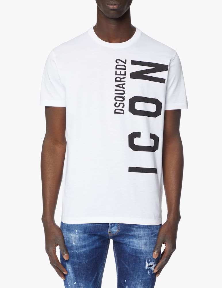 Dsquared2 Maglietta icon cool logo verticale - bianco - immagine 1 Dsquared2 Maglietta icon cool logo verticale - bianco - immagine 1