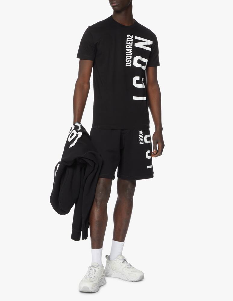 rinascente Dsquared2 Maglietta icon cool logo verticale - nero