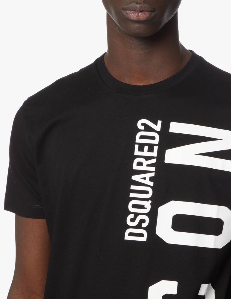 rinascente Dsquared2 Maglietta icon cool logo verticale - nero