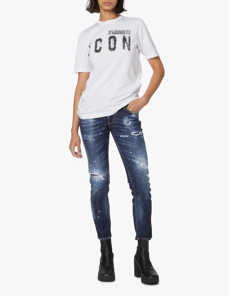 rinascente Dsquared2 T-shirt in cotone Icon - bianco