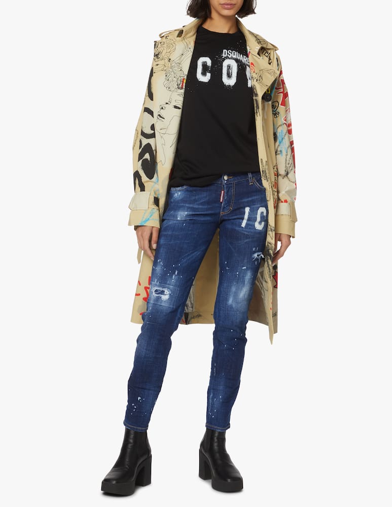 rinascente Dsquared2 Icon cotton t-shirt - black