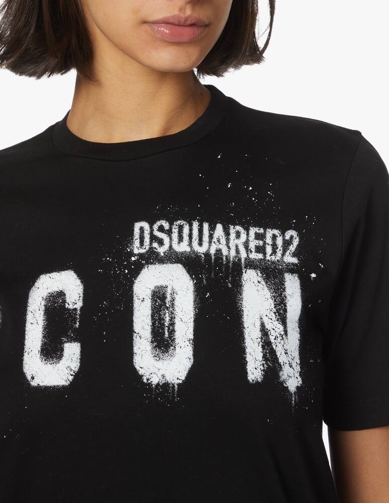 rinascente Dsquared2 Icon cotton t-shirt - black