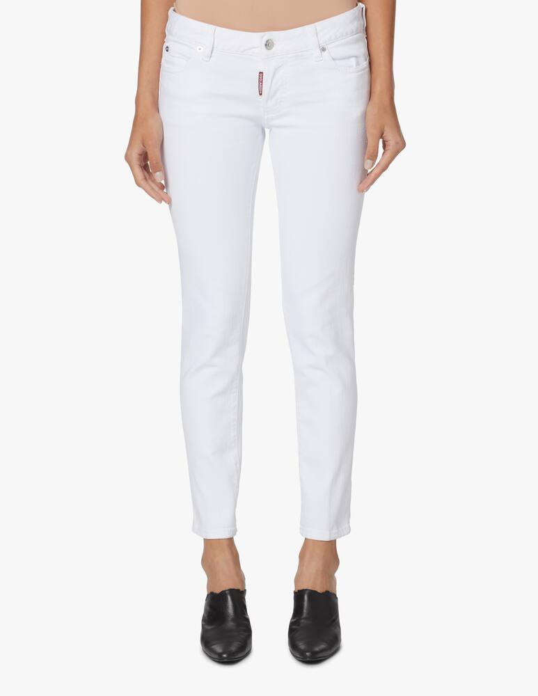 rinascente Dsquared2 Jeans cropped vita bassa - bianco