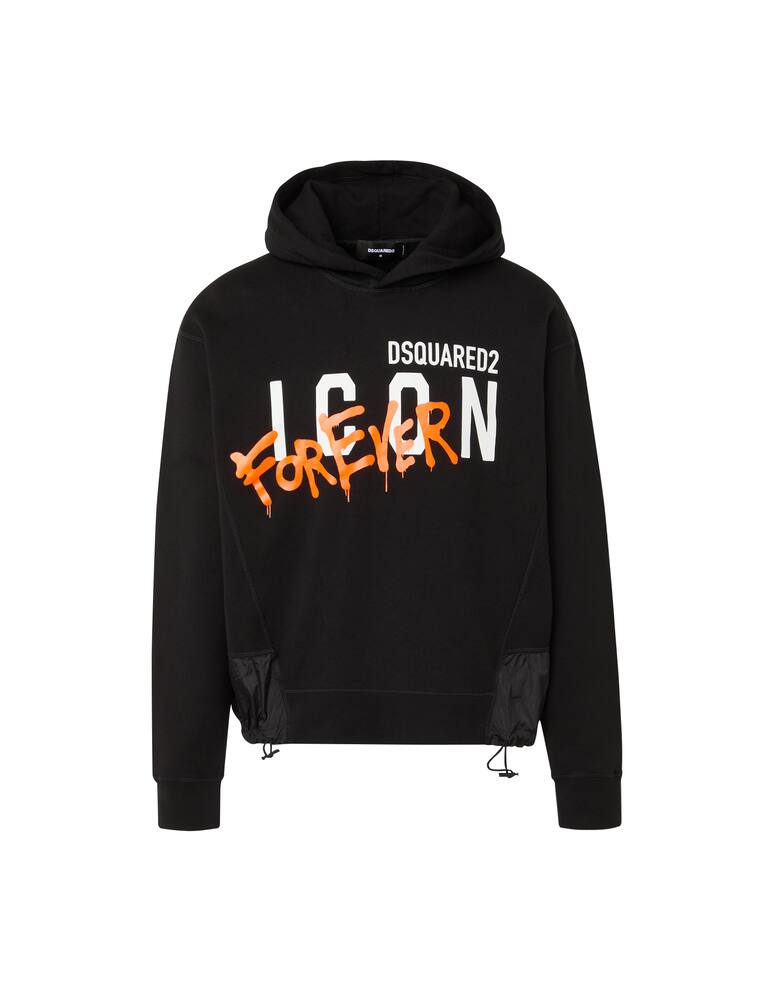 rinascente Dsquared2 Icon 4ever hoodie - black