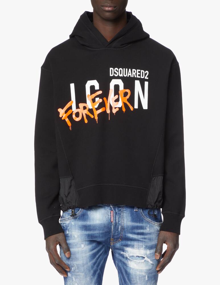 rinascente Dsquared2 Icon 4ever hoodie - black