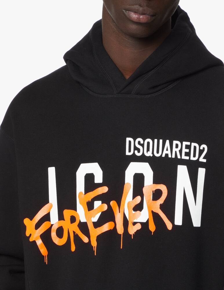 rinascente Dsquared2 Icon 4ever hoodie - black