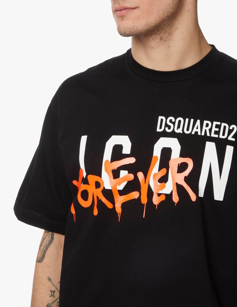 rinascente Dsquared2 Maglietta icon 4ever - nero